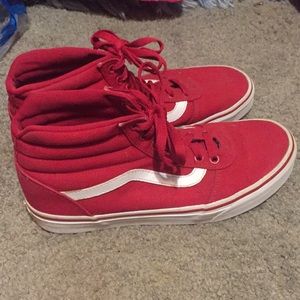 Red hightop vans